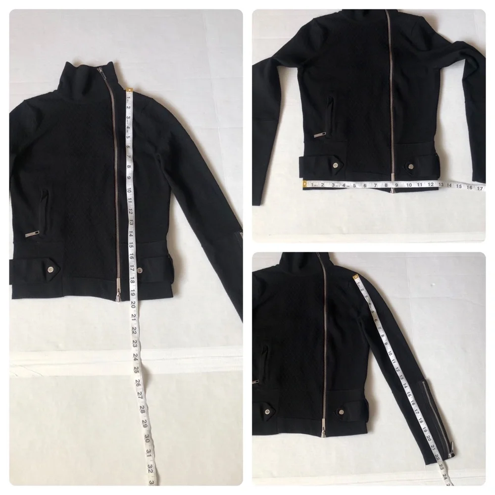 KAREN MILLEN ENGLAND BLACK JACKET/PREOWNED - Picture 16 of 17